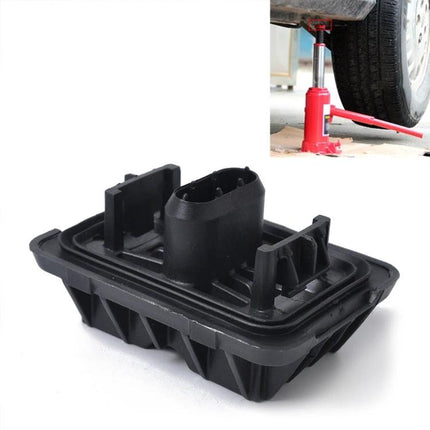 BMW Jack Pad for Home Vehicle Maintenance Tasks — black plastic replacement jack pad protecting BMW frame during tire changes and inspections