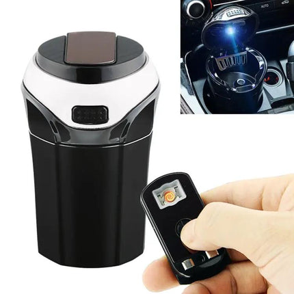 Universal Detachable Car 2-in-1 Electronic Cigarette Lighter with Ashtray Bin