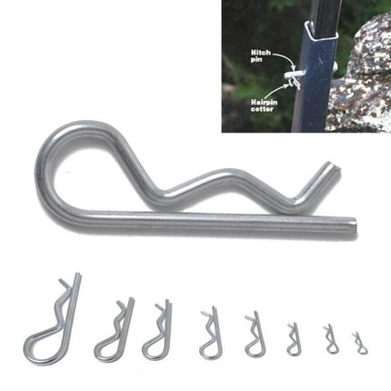 Cotter Pin Clip Set, 180-Piece Heavy Duty Zinc Plated For Cars - zinc plated cotter hairpin clips with organizer case