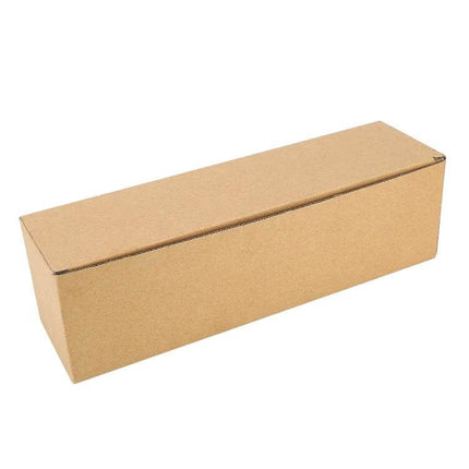 Car Seat Gap Filler Storage Box for Universal Vehicles shown as closed kraft cardboard packaging box for shipping and storage