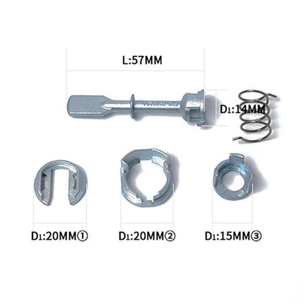 Repair Kit for Volkswagen Polo Door Locks in Daily Maintenance - 7-in-1 lock repair parts kit with pins, springs and clips (57mm)