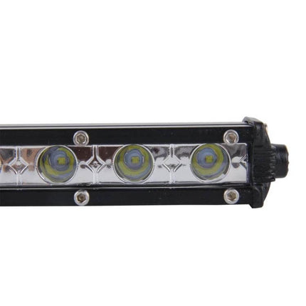 LED Flood Light for Vehicles and Boats, Waterproof - 36W black extruded aluminum bar with 12x3W CREE LEDs, tempered glass lens