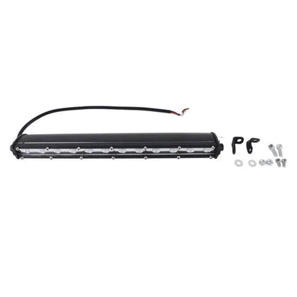 LED Flood Light for Vehicles and Boats, Waterproof - 36W 12x3W CREE LEDs black aluminum bar with mounting brackets and hardware