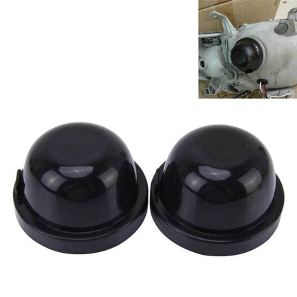 Car Headlight Silicone Dust Cover Caps 5 To 8 Cm - black silicone headlight dust cover caps for 8cm housing, seals bulbs from moisture and dirt