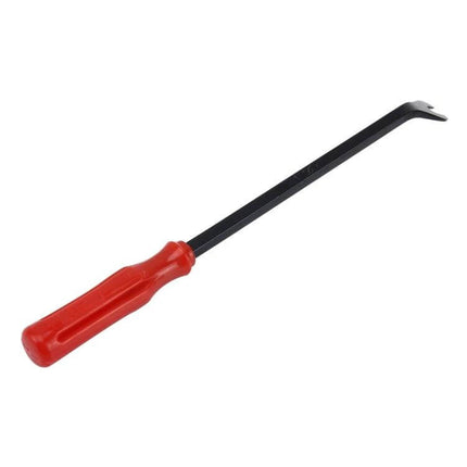 31cm Plastic Handle Car Door Interior Trim Remover Tool - red handle pry bar with forged steel shaft for safe panel removal