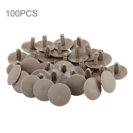 Car Interior Door Panel Clips, 100-Pack Replacement - beige plastic push rivets for door trim DIY repairs and panel reattachment