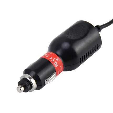 Universal Mini USB Car Charger for GPS and Navigation Devices plugged into vehicle cigarette lighter for in-car GPS power and charging