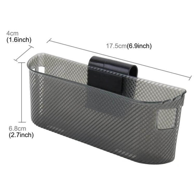 3R Large Car Organizer for Phones, Coins, and Keys in Vehicles - large waterproof car storage pocket with vent clip, 17.5cm x 6.8cm