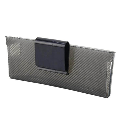3R Large Car Organizer for Phones, Coins, and Keys in Vehicles - black carbon fiber vent clip holder for phone and keys