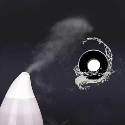 Ultrasonic USB Humidifier Purifier With Aroma Atomizer releasing mist from compact USB-powered diffuser with night light function