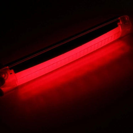 Car Third Brake Light With 18 LED Lamps For Vehicles - illuminated red LED third brake light with adjustable mount and even 18-LED illumination