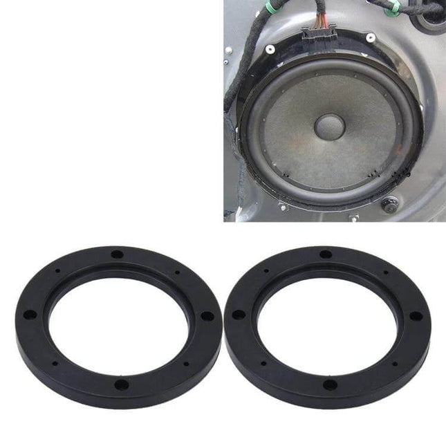 Car ABS Loudspeaker Base Protection Mats 4-Inch (Pair) installed under car speaker to prevent water dust and moisture
