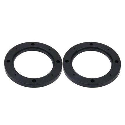 Car ABS Loudspeaker Base Protection Mats 4-Inch (Pair) black ABS speaker base protector pair for car trunk and door installations