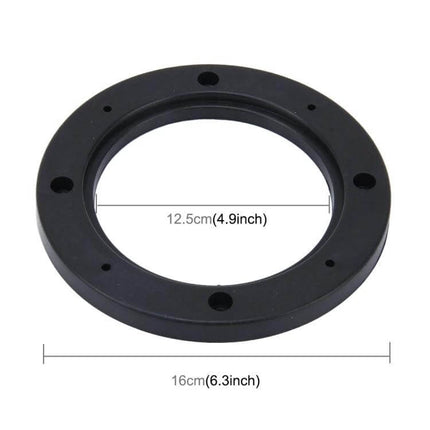 Car ABS Loudspeaker Base Protector Mat, 5 Inch, 12.5 cm Diameter black ABS ring with 12.5cm inner and 16cm outer diameter, splash and dust protection