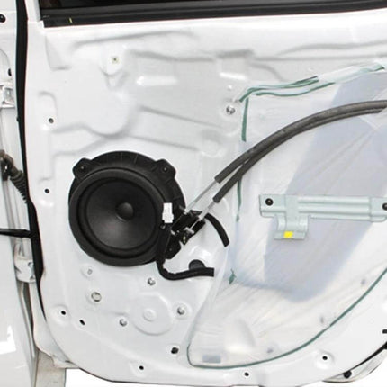 Car ABS Loudspeaker Base Protector Cover Mats, 6.5 Inch installed under 6.5" speaker on car door protecting base from water dust moisture