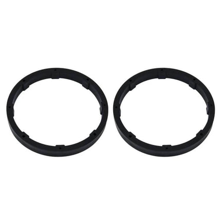 Loudspeaker Base Protection Mat for 6.5 Inch Car Speakers - pair of black ABS 14.5cm inner diameter rings protecting speaker bases from water and dust