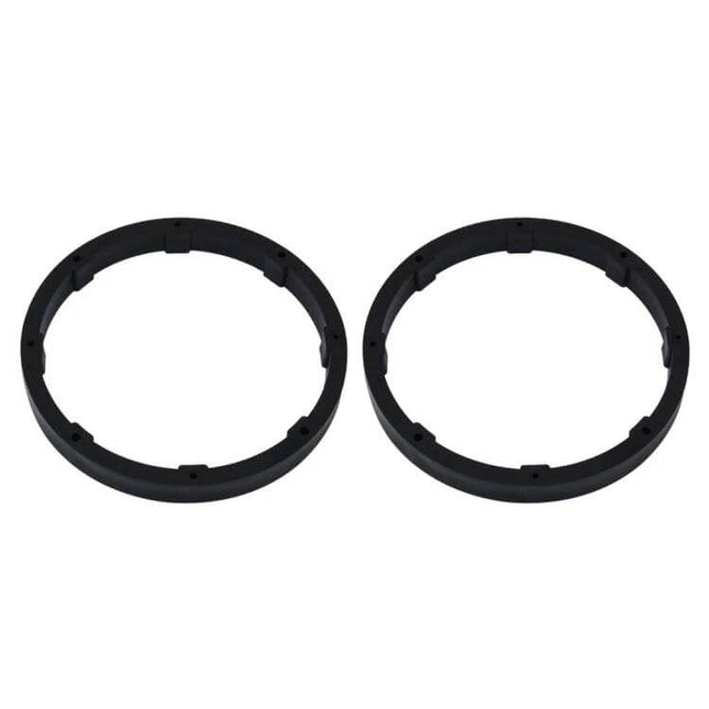Loudspeaker Base Protection Mat for 6.5 Inch Car Speakers - pair of black ABS 14.5cm inner diameter rings protecting speaker bases from water and dust