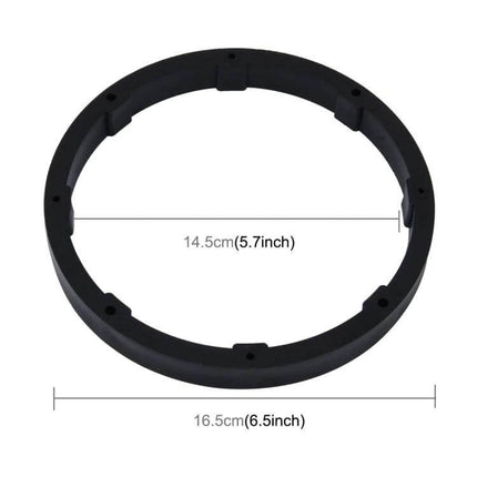 Loudspeaker Base Protection Mat for 6.5 Inch Car Speakers durable ABS ring with 14.5cm inner and 16.5cm outer diameter protects speaker base from water and dust