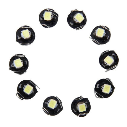 T3 Instrument Panel LED Dashboard Indicator Bulbs 0.5W - circular arrangement of 10 compact 0.5W LED indicator bulbs for gauge clusters