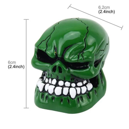 Universal Skull Shaped Gear Shift Knob with Rubber Covers for Cars