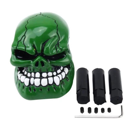 Universal Skull Shaped Gear Shift Knob with Rubber Covers for Cars