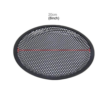 Black 8 Inch Metal Mesh Protective Cover for Car Subwoofers black 8" round speaker grille guard for 8-inch subwoofer