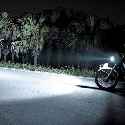 Durable Motorcycle Headlight with Multi-Color LED Options for Safety illuminating road at night on motorcycle for improved visibility