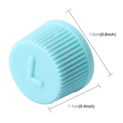 Car Valve Cap Covers Dustproof for Low Pressure Air Conditioning - blue ABS valve cap 1.6x1.1cm protecting AC valve stem from dust and moisture