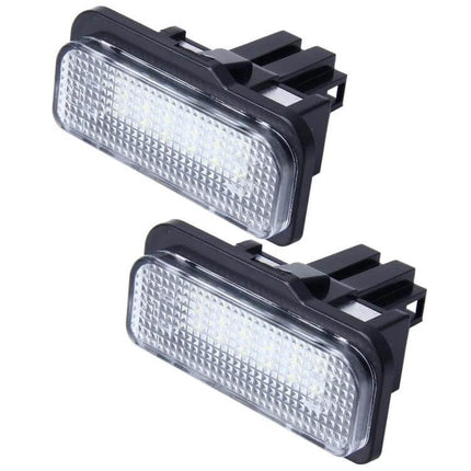 Canbus License Plate Light For Benz Two Pack Easy Install bright white LED license plate lights plug-and-play replacement for Mercedes-Benz