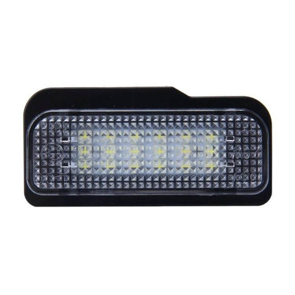 Canbus License Plate Light For Benz Two Pack Easy Install LED license plate lamp with 24 SMD-3528 chips, plug-and-play low-power retrofit