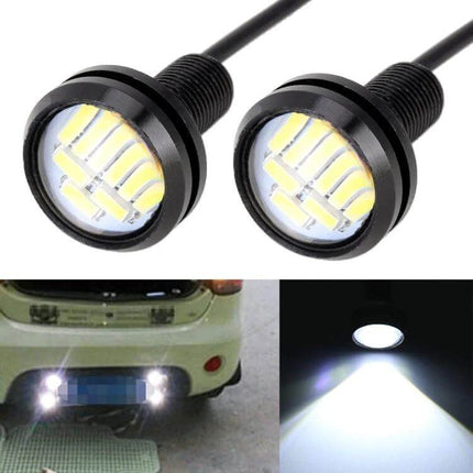 2 Pack Eagle Eye Car Fog Light For Easy Night Visibility slim LED fog lights white driving light and yellow turn signal, adjustable bracket