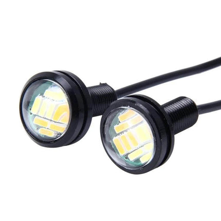 2 Pack Eagle Eye Car Fog Light For Easy Night Visibility - slim LED fog lights with adjustable bracket, white driving light and yellow turn signal