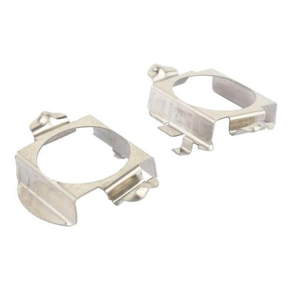 H7 LED Headlight Bulb Holder Adapter For Mercedes C Class GL GLS metal H7 LED adapter pair for secure bulb mounting and alignment