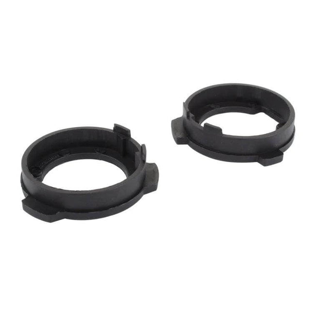 H7 LED Headlight Bulb Retainer Adapter For Skoda Octavia – two-piece black plastic H7 LED bulb retainer adapter set for secure headlight installation