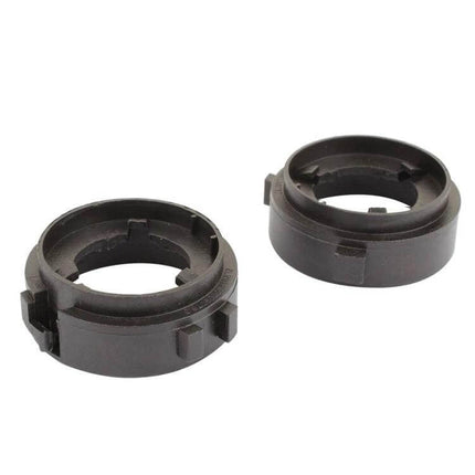 1 Pair H7 LED Headlight Bulb Retainer Adapter For VW Golf 6 - black plastic H7 LED bulb retainer adapter pair for MK6 headlamp housing