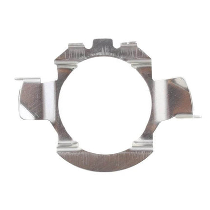 H7 LED Headlight Bulb Retainer Adapter Universal Fit stainless steel retainer clip shown front view for Mercedes BMW Audi VW Buick upgrades