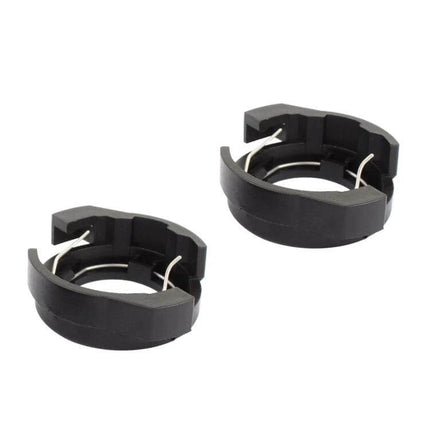 H7 LED Headlight Bulb Retainer Adapter For Ford Kuga - pair of black plastic retainers for secure LED installation