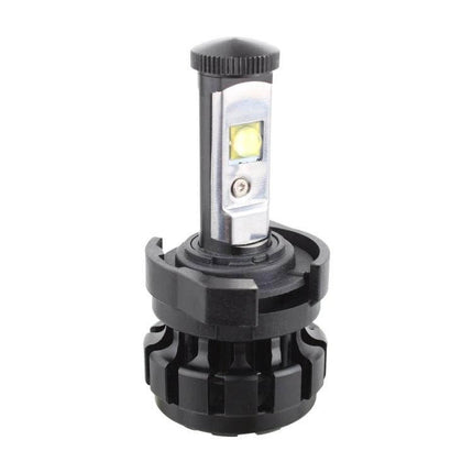 H7 LED Headlight Bulb Retainer Adapter For Ford Kuga - pair of black retainers for secure H7 LED bulb installation