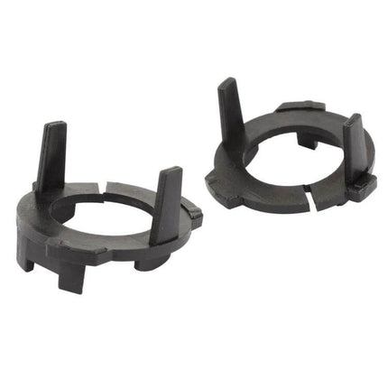 H7 LED Headlight Retainer Adapter For VW Lamando Touran Tiguan Lavida - black plastic H7 LED bulb mounting retainer pair