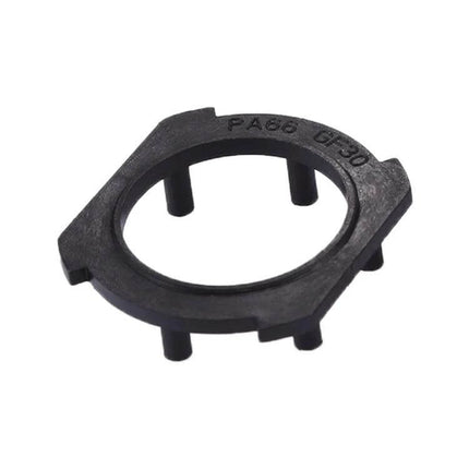 H7 LED Headlight Retainer Adapter For Mazda Vehicles - black plastic retainer ring for Mazda 3/5/6 LED bulb installation