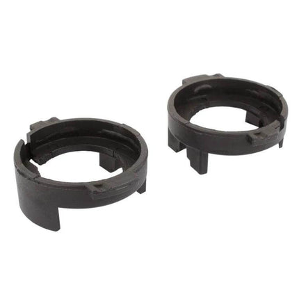 H7 LED Headlight Bulb Retainer Adapter For Hyundai And Kia - black plastic H7 retainer rings for Hyundai/Kia headlight conversion