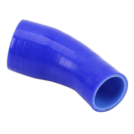 Universal 83 to 89mm 45 Degree Silicone Air Intake Elbow Tube - blue 45° silicone connector for 83–89mm intake piping, heat-resistant flexible elbow