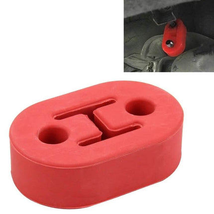 Universal Car Two Hole Rubber Exhaust Mount Bracket Blue - red rubber two-hole exhaust hanger for stable muffler support, compact 7.4x2.8x2.2 cm