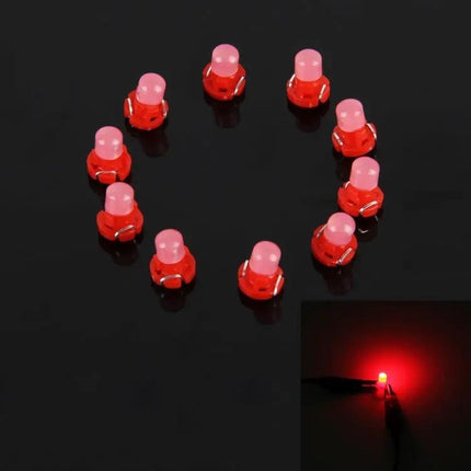 T3 Wedge Dashboard LED Bulbs, 2W, 10-Pack For Instrument Panel | Syndmart