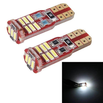 Car Clearance LED Lamp 2 Pack for Vehicle Exterior - compact T10 LED side marker replacement with multiple SMD chips, bright white exterior clearance lighting