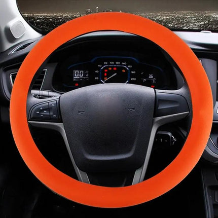 Crocodile Texture Rubber Steering Wheel Cover for Cars | Syndmart