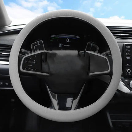 Crocodile Texture Rubber Steering Wheel Cover for Cars | Syndmart