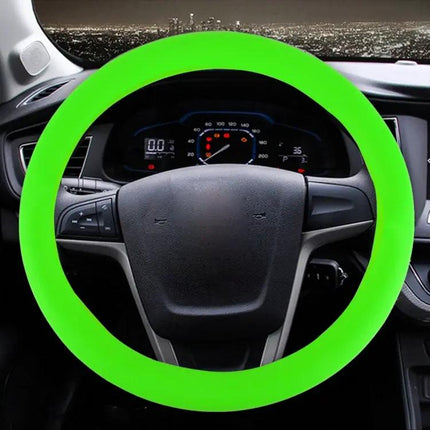 Crocodile Texture Rubber Steering Wheel Cover for Cars | Syndmart