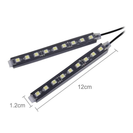 Car Interior LED Floor Light RGB Mood Lamp For Dash And Floor - 12cm slim LED strip pair for vehicle floor and dash ambient lighting