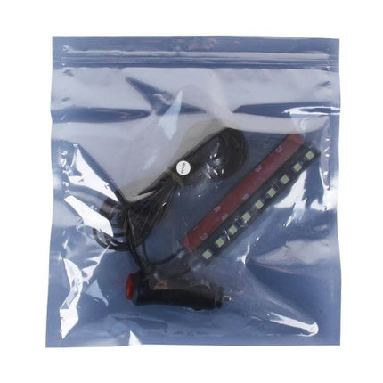 Car Interior LED Floor Light RGB Mood Lamp For Dash And Floor in sealed bag with wiring and cigarette lighter plug